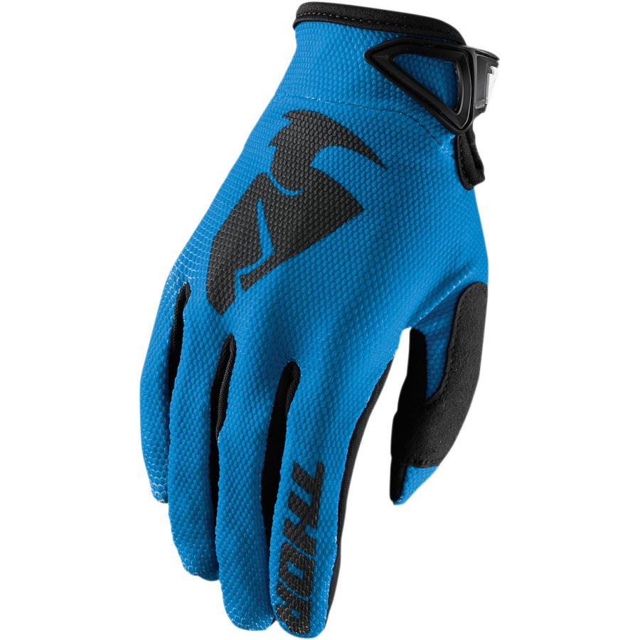 Thor Youth Sector Blue Black Motocross Gloves CLEARANCE